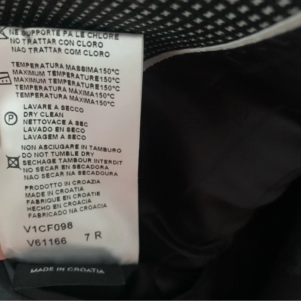 Versace Collection Black Wool Blazer